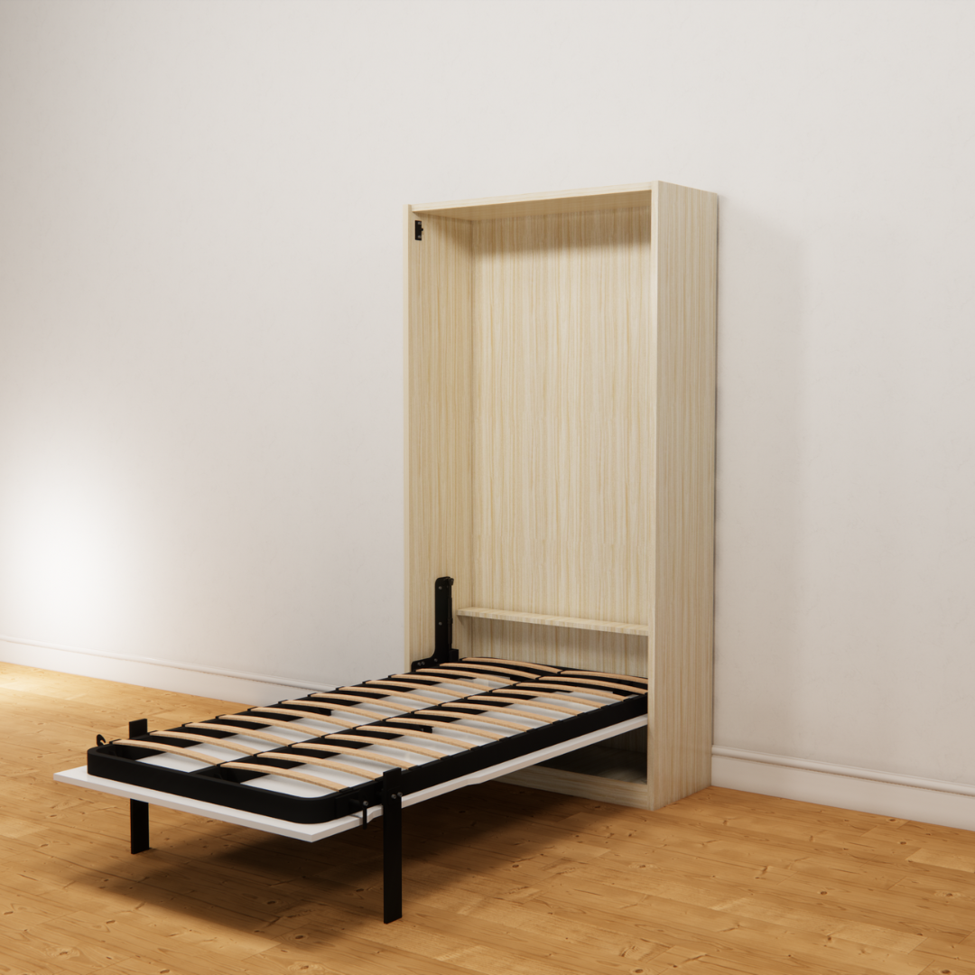 Q68 Motorized Vertical Wall Bed 1200 x 1900 (no table and sofa) (48" x 75" Double Size Bed) Easy Space PH