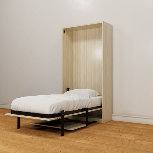 Q68 - MANUAL VERTICAL WALL BED WITH TABLE 900x1900mm (36'' x 75'' Single Size Bed) Easy Space PH