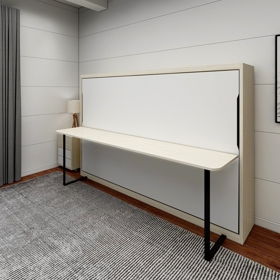 K72 MANUAL HORIZONTAL WALL BED WITH TABLE 1200 x 2000 (48" x 75" Double Size Bed) Easy Space PH