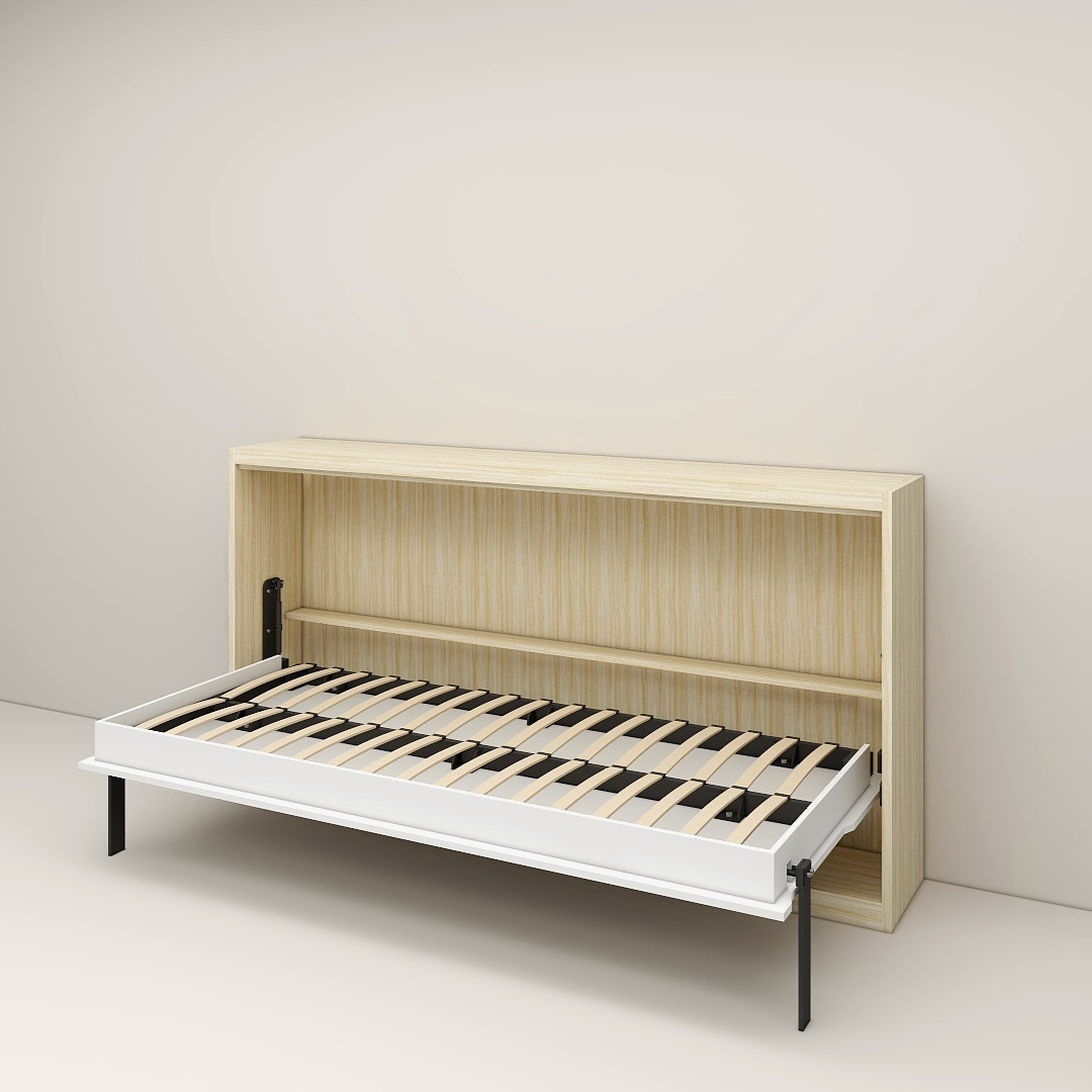 K72 MANUAL HORIZONTAL WALL BED 900X2000 (36" x 75" Single Size Bed) Easy Space PH