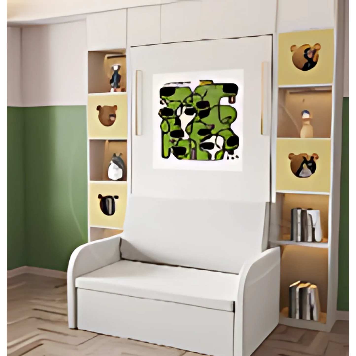 Vertical Wall Bed with Built in Sofa - KVJM Easy Space PH
