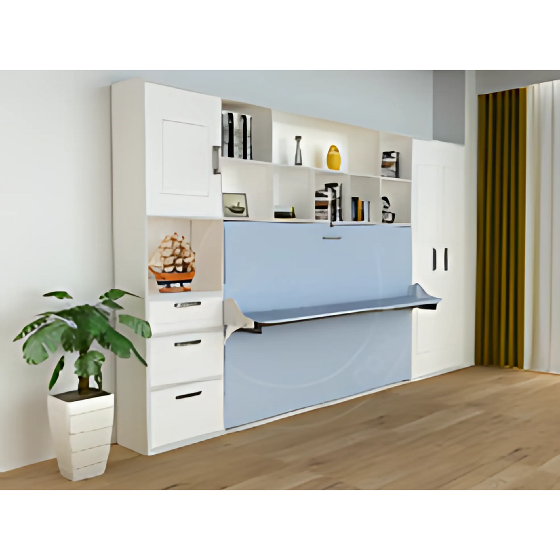 HORIZONTAL WALL BED WITH DESK 1500X1900 - KH1519 (PRE-ORDER) Easy Space PH