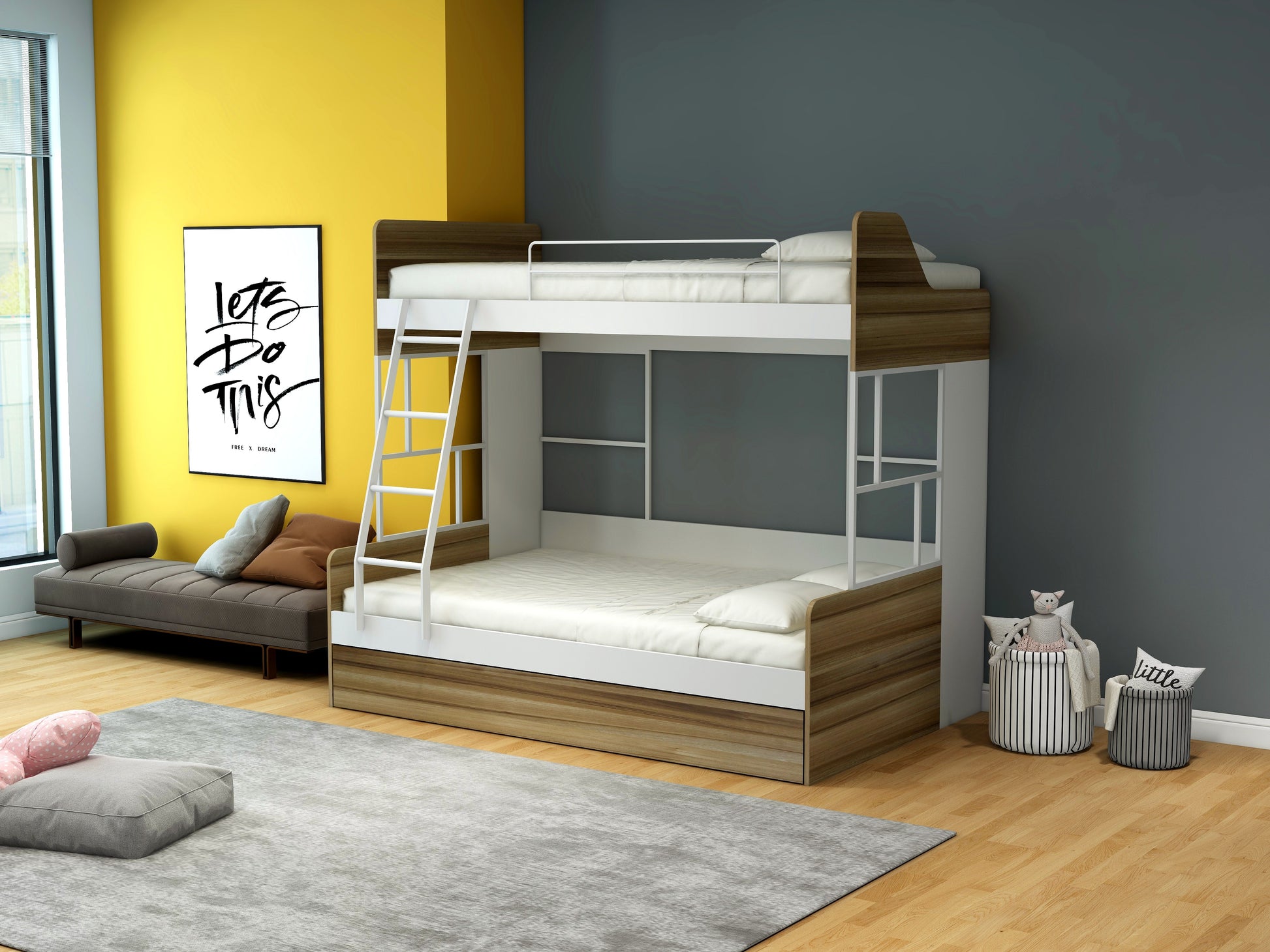 BUNK BED WITH TOWING BED - K03 (PRE-ORDER) Easy Space PH