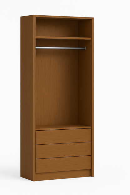ES-003 Wardrobe with Hanger Rod and Drawer