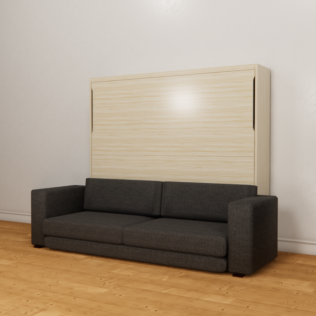 K72 Motorized Horizontal Wallbed with Sofa 1500 x 1900 Easy Space PH