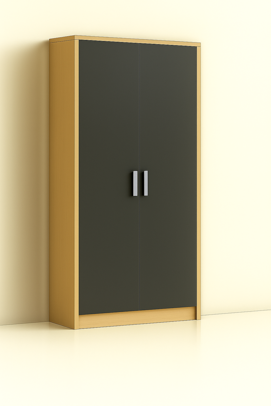 ES-005 Wardrobe with Mirror and Iron Stand