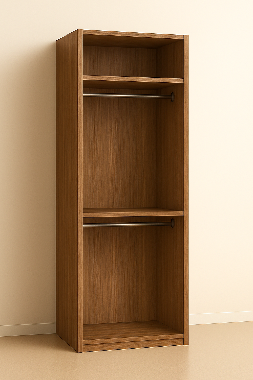 ES-002 Wardrobe with Hanger Rod and Shelf
