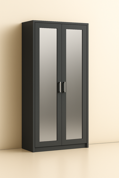 ES-002 Wardrobe with Hanger Rod and Shelf
