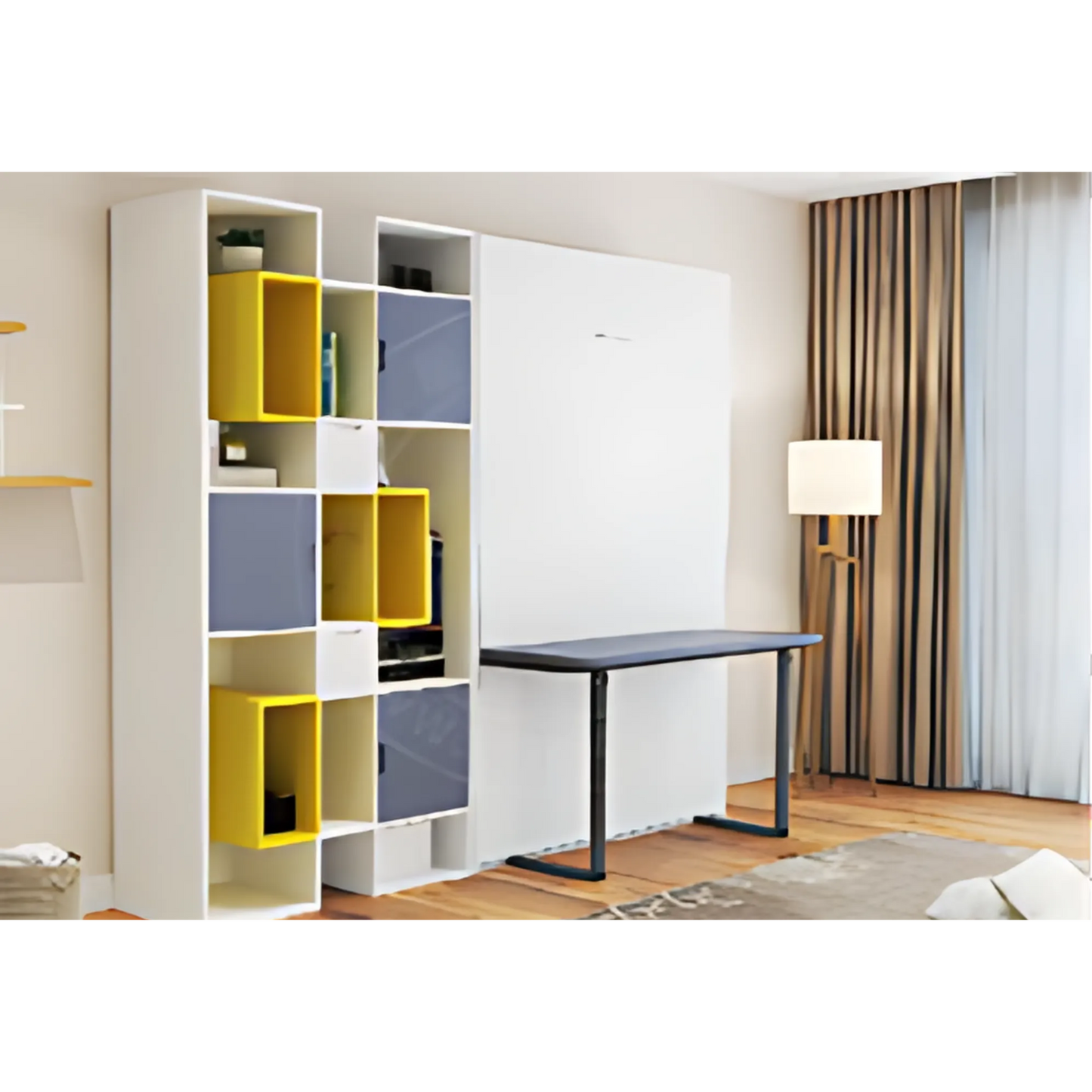 BSD1519-Vertical Wall Bed With Desk