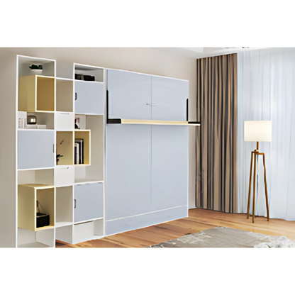 JVJ0919-Vertical Wall Bed With Bookshelf