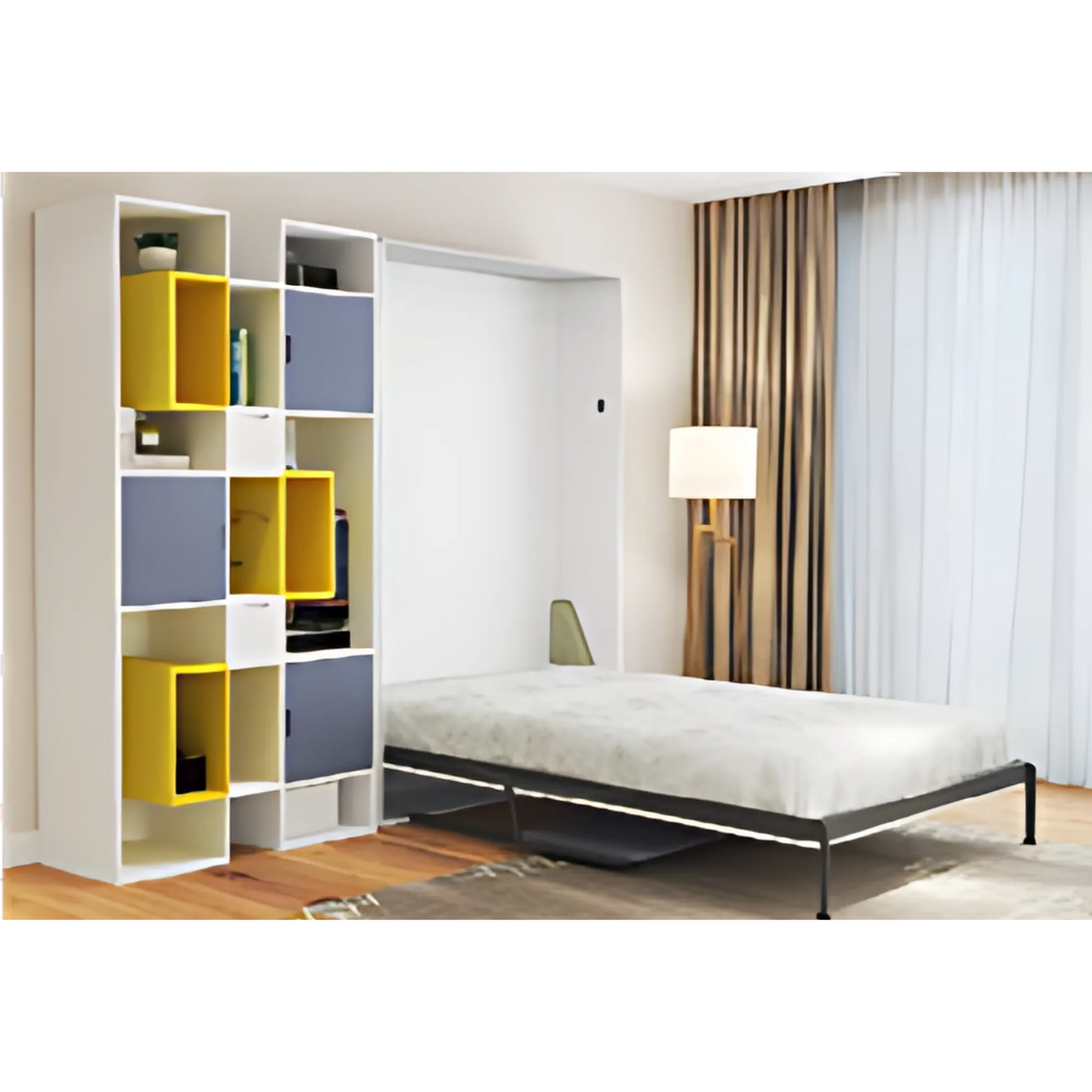 BSD1519-Vertical Wall Bed With Desk