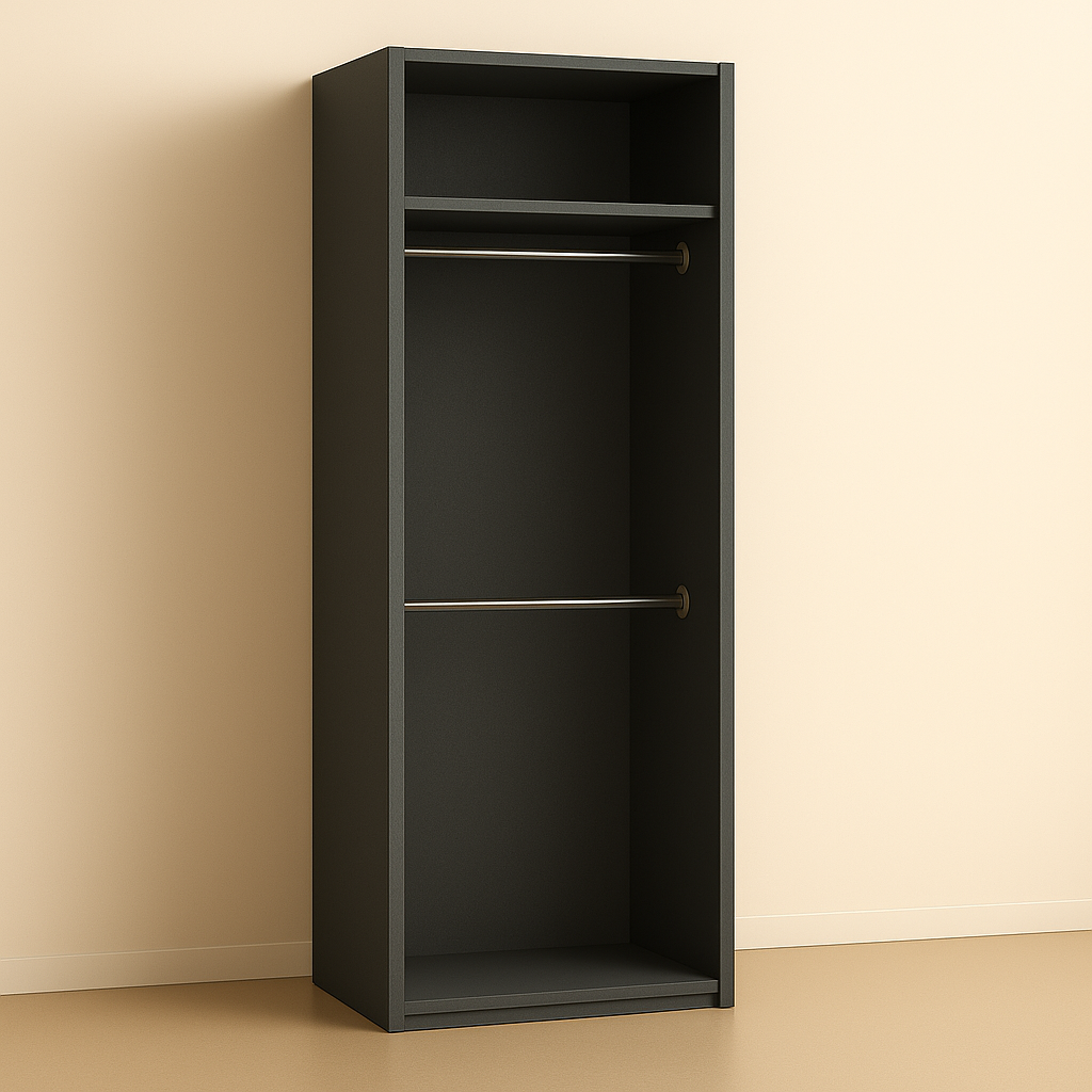 ES-002 Wardrobe with Hanger Rod and Shelf