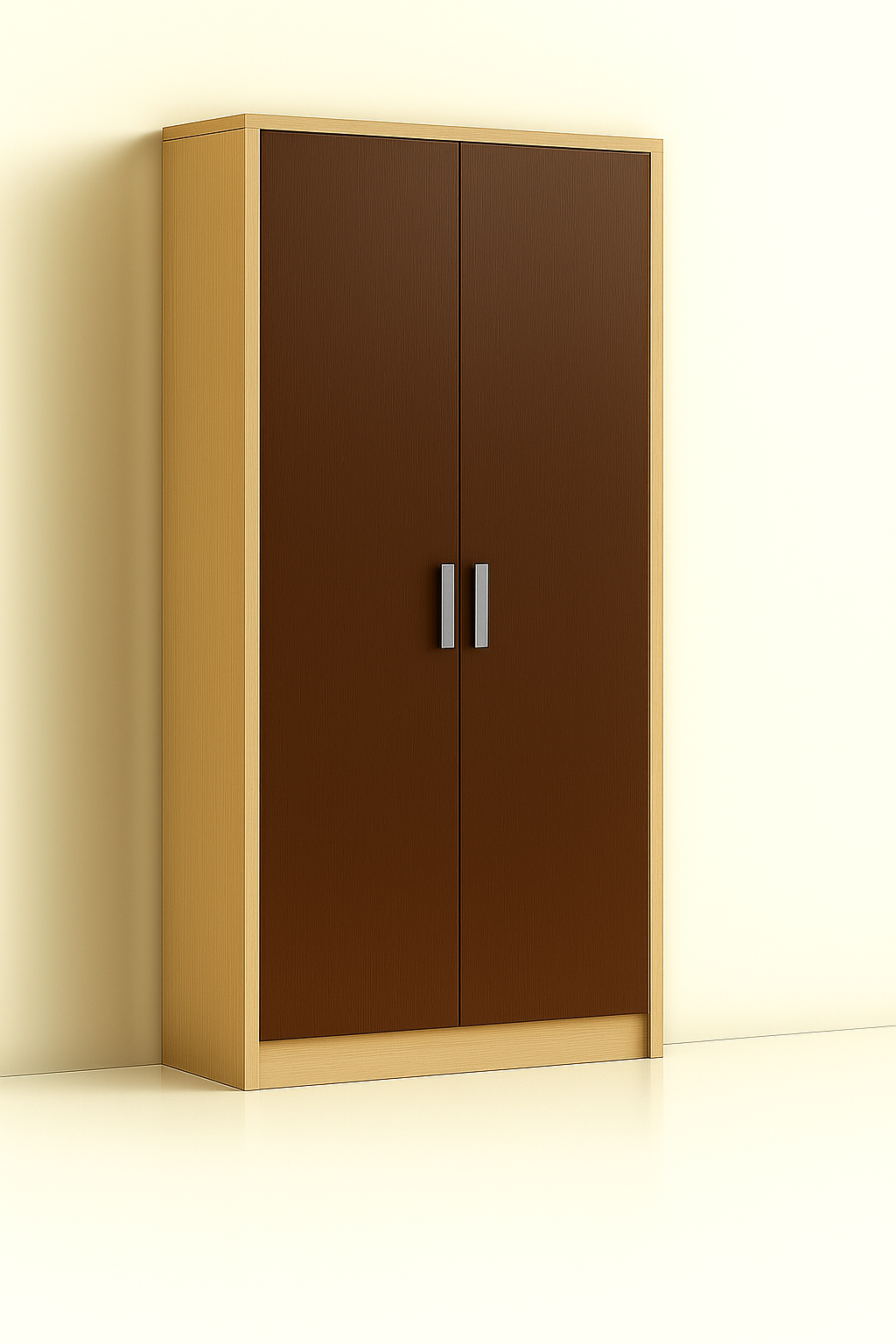 ES-005 Wardrobe with Mirror and Iron Stand