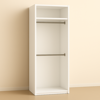 ES-002 Wardrobe with Hanger Rod and Shelf