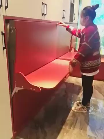 Manual Horizontal Wall Bed with Desk - KHZ